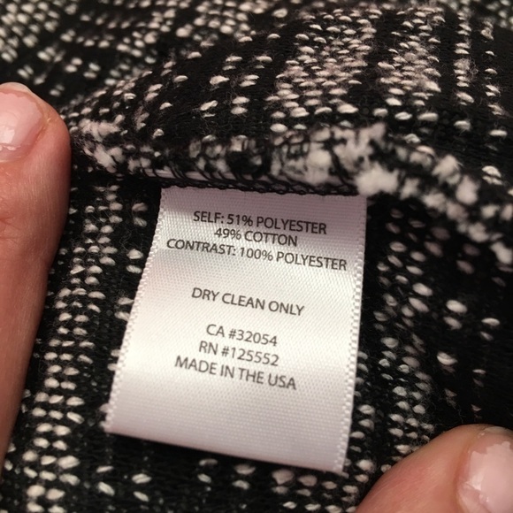 Dolan Open Cardigan Black and White size L - Picture 7 of 7